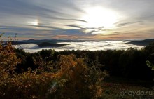 Долину затопили облака