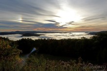 Долину затопили облака