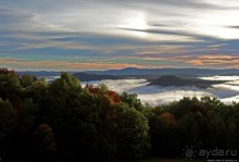 Долину затопили облака