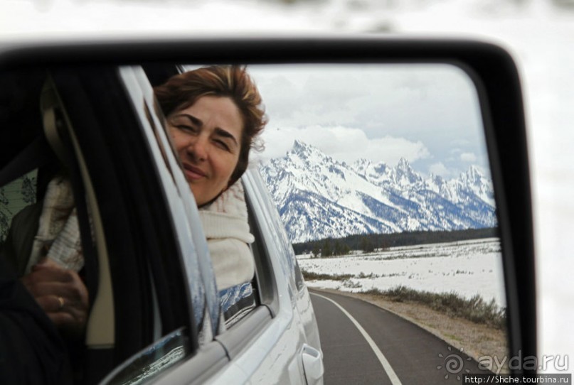 Teton Park Road - виды в лобовое стекло