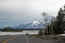 Teton Park Road - виды в лобовое стекло