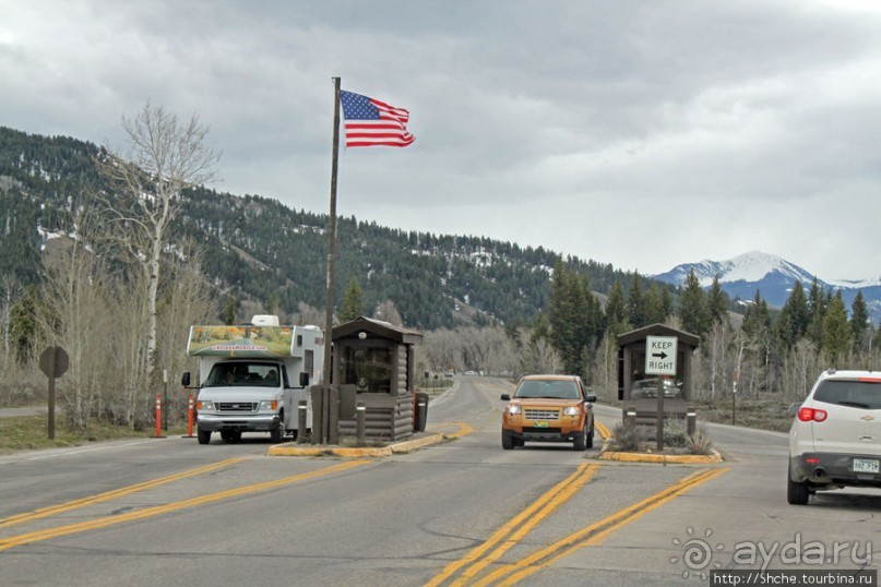 Teton Park Road - виды в лобовое стекло
