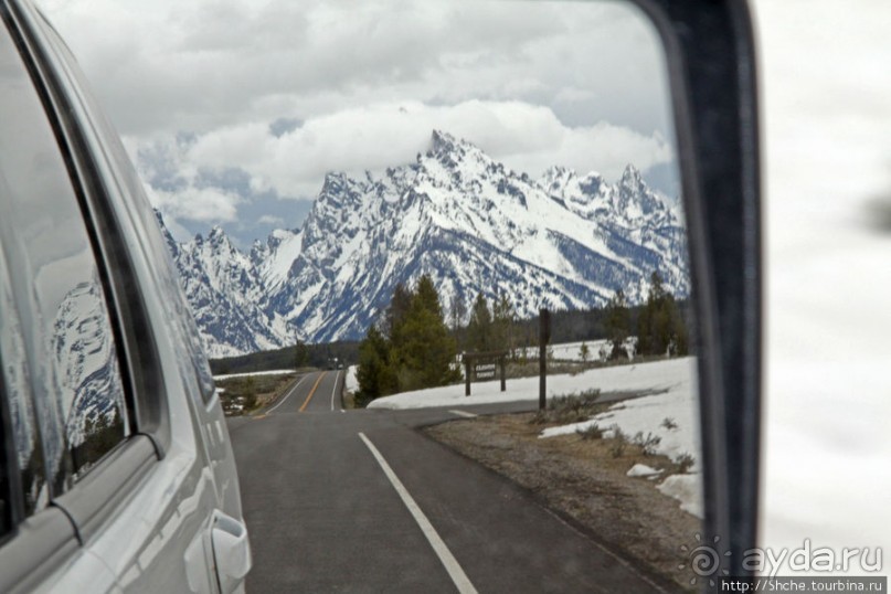 Teton Park Road - виды в лобовое стекло