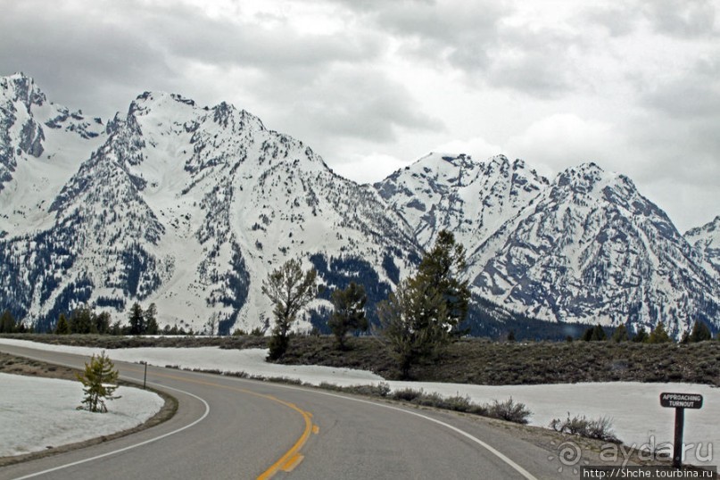 Teton Park Road - виды в лобовое стекло