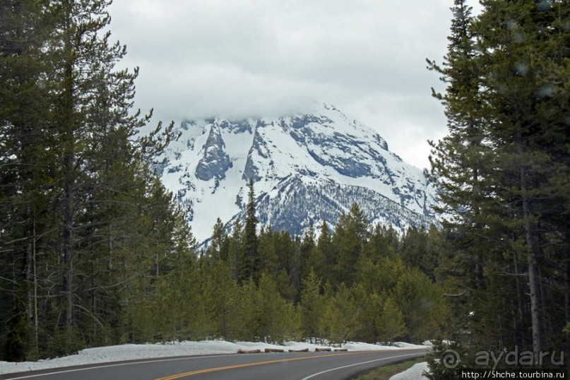 Teton Park Road - виды в лобовое стекло