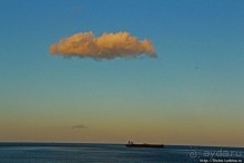 Заход солнца между Африкой и Испанией в Великобритании