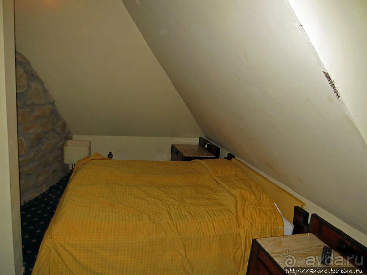 За городом на природе под руинами старого замка