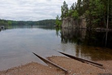 Одно из тысячи озер на юго-востоке Финляндии
