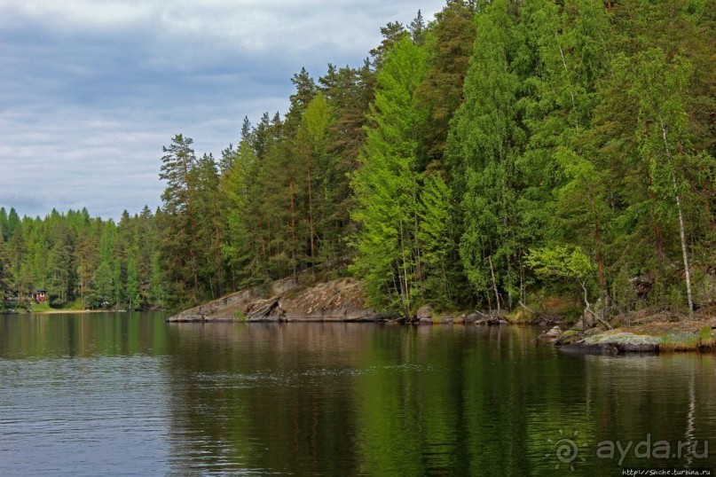 Одно из тысячи озер на юго-востоке Финляндии