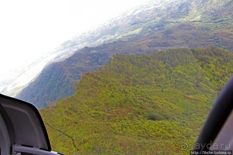 На вертолете над Кауаи. Завершение. Еще круг через горы