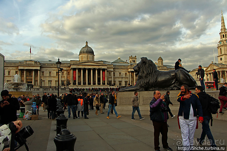 Трафальгарская площадь и колонна Нельсона