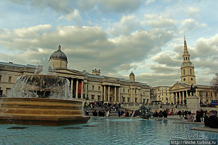 Трафальгарская площадь и колонна Нельсона