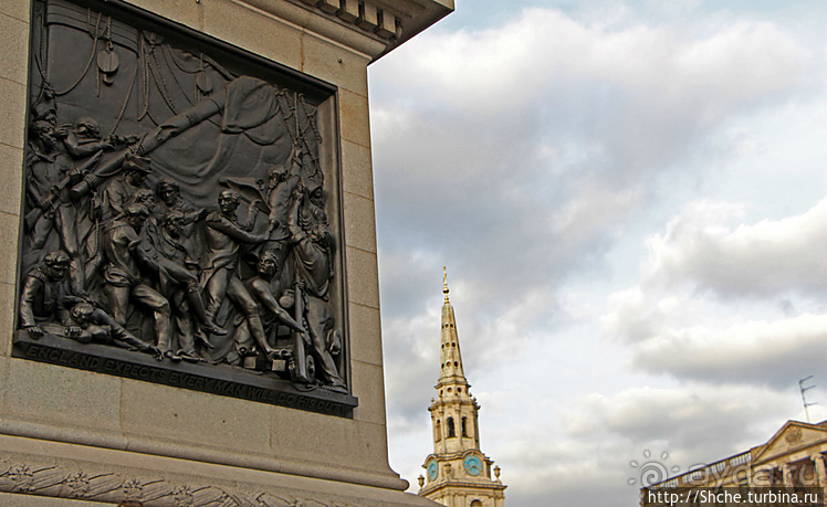 Трафальгарская площадь и колонна Нельсона