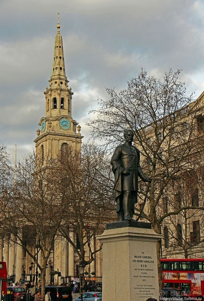 Трафальгарская площадь и колонна Нельсона