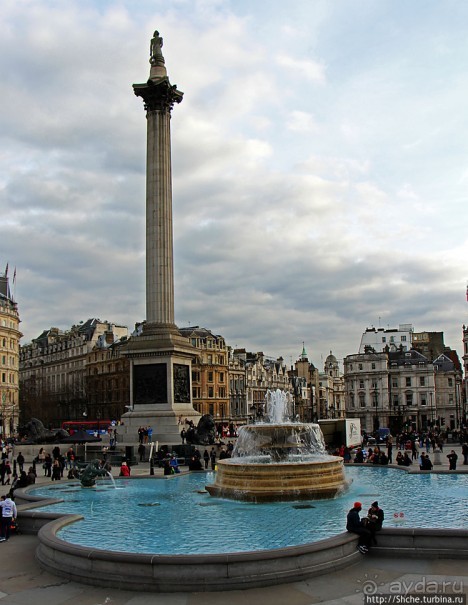 Трафальгарская площадь и колонна Нельсона
