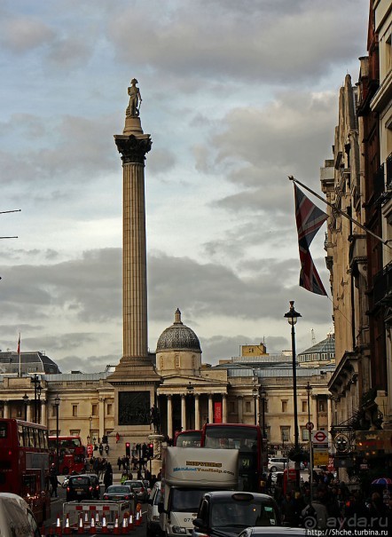 Трафальгарская площадь и колонна Нельсона