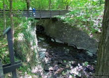 "Buttermilk falls" и пешехоный маршрут вдоль ручья