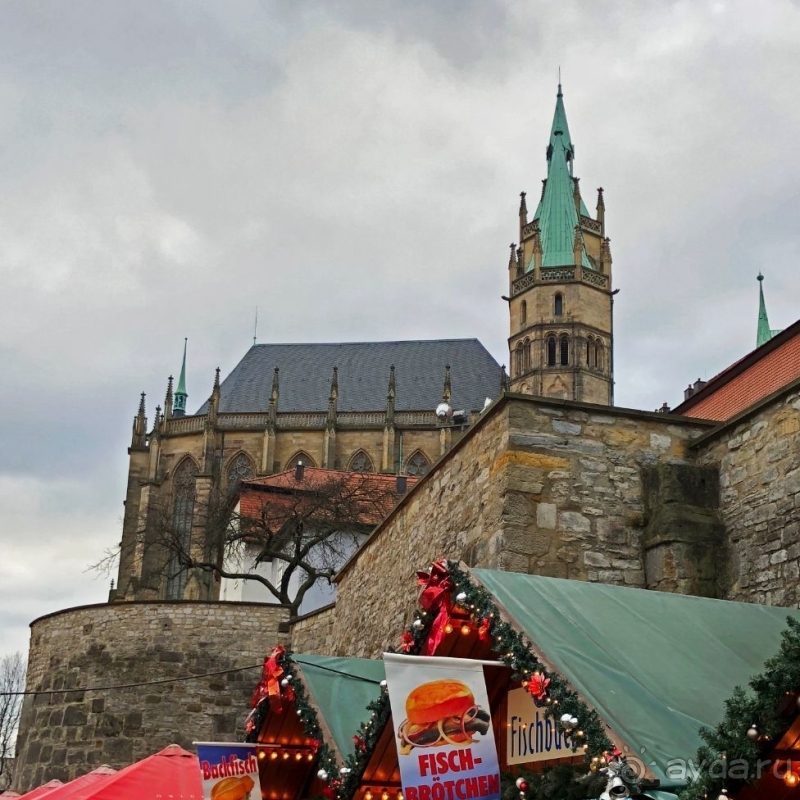 Рождественские метаморфозы. Эрфурт и ярмарка, как на ладони