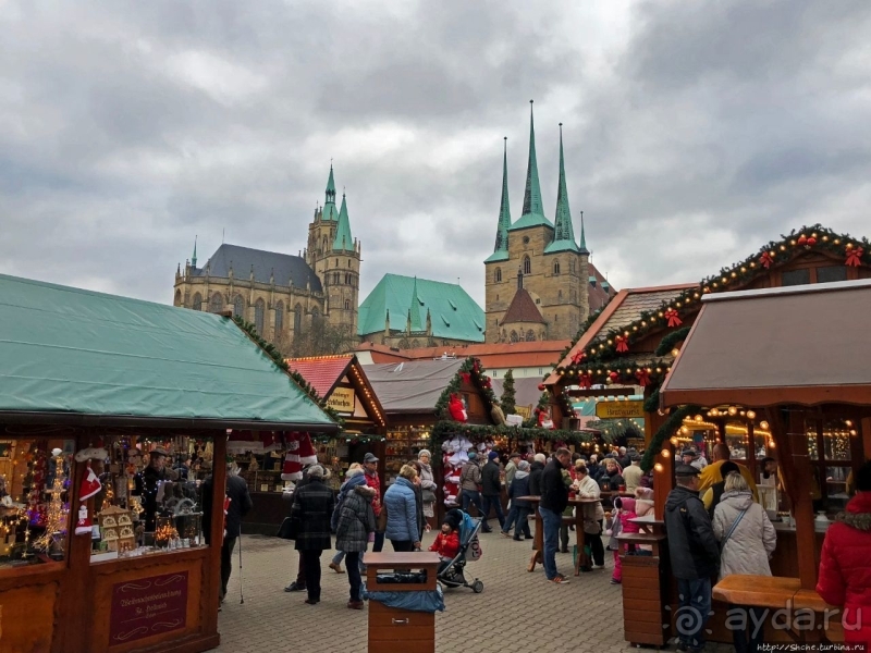 Рождественские метаморфозы. Эрфурт и ярмарка, как на ладони