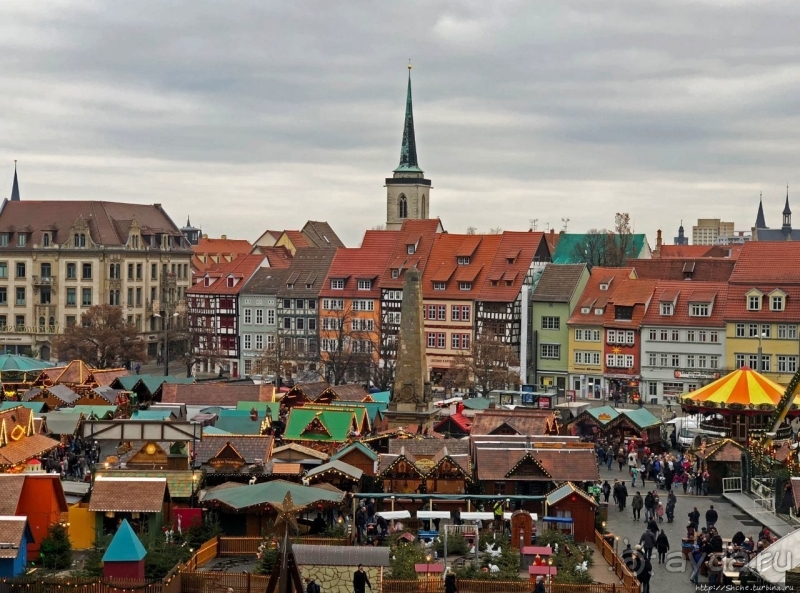 Рождественские метаморфозы. Эрфурт и ярмарка, как на ладони