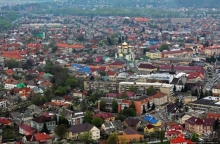 Закарпатский Хуст со 140-метровой высоты руин замка