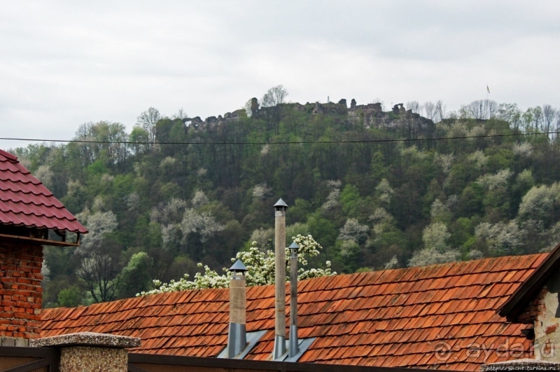 Закарпатский Хуст со 140-метровой высоты руин замка