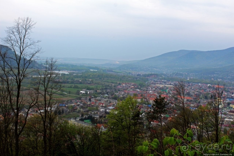 Закарпатский Хуст со 140-метровой высоты руин замка