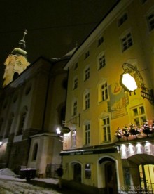 Ночная прогулка по Зальцбургу. Правый берег реки