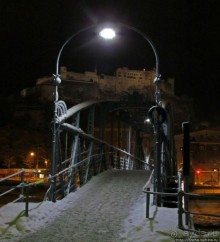 Ночная прогулка по Зальцбургу. Правый берег реки