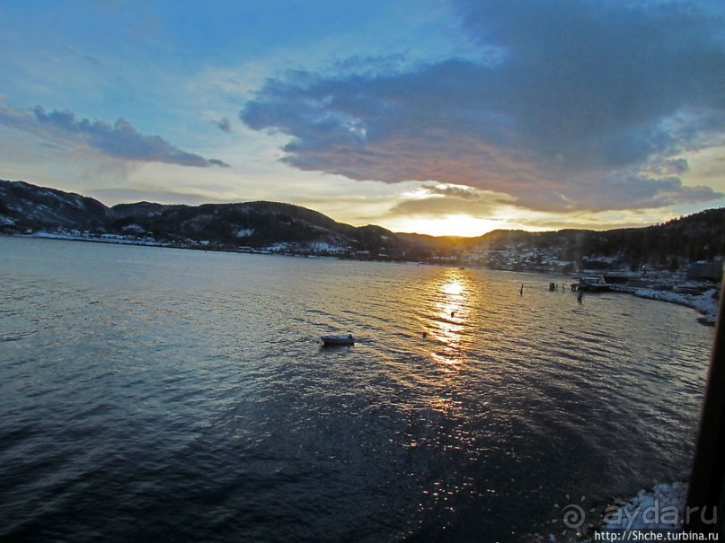 Припорошило наш знакомый фьерд Strindfjorden