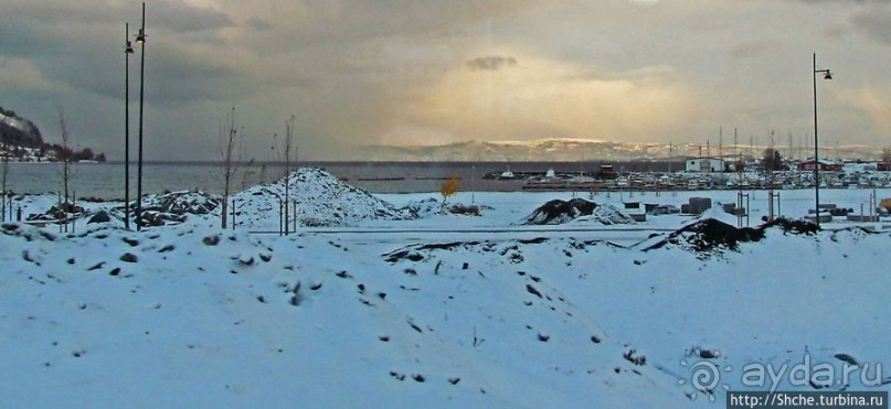 Припорошило наш знакомый фьерд Strindfjorden