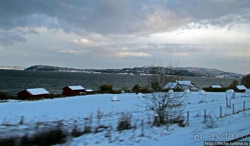 Припорошило наш знакомый фьерд Strindfjorden