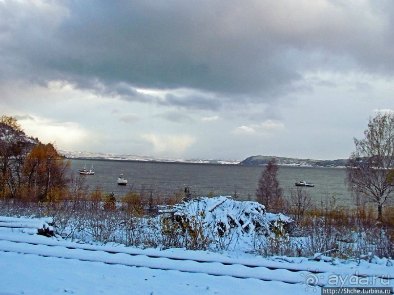Припорошило наш знакомый фьерд Strindfjorden