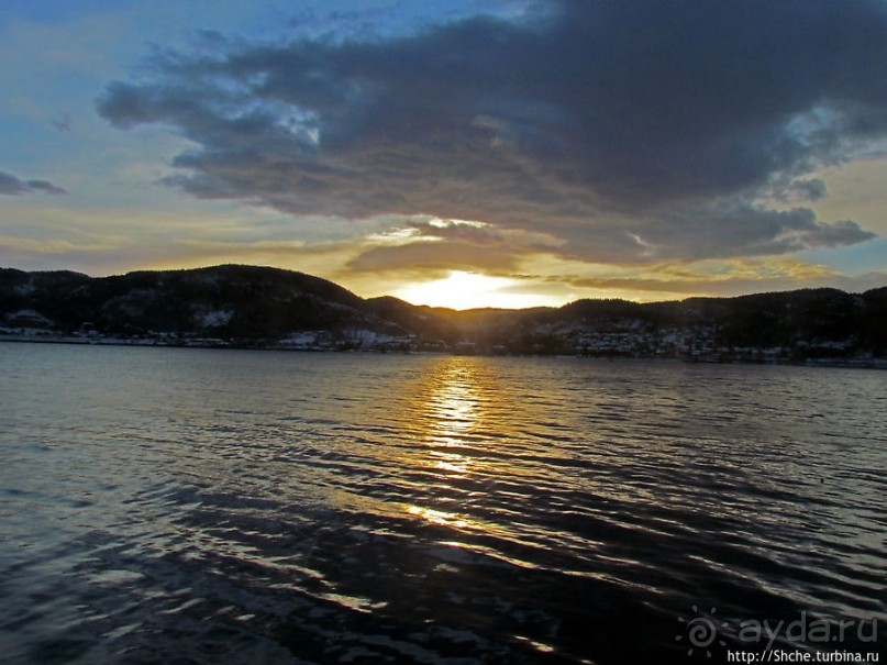 Припорошило наш знакомый фьерд Strindfjorden