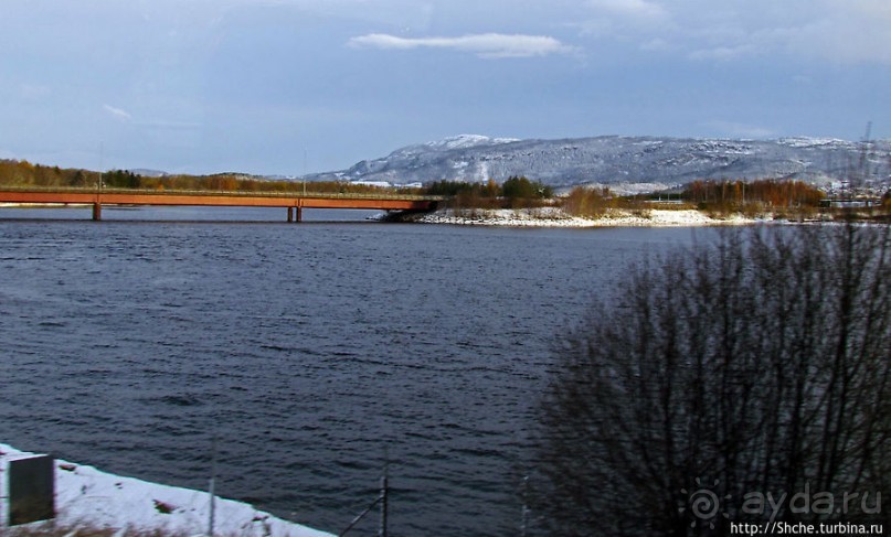 Припорошило наш знакомый фьерд Strindfjorden