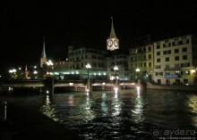 Прогулка по ночному Цюриху. Привязка к местности