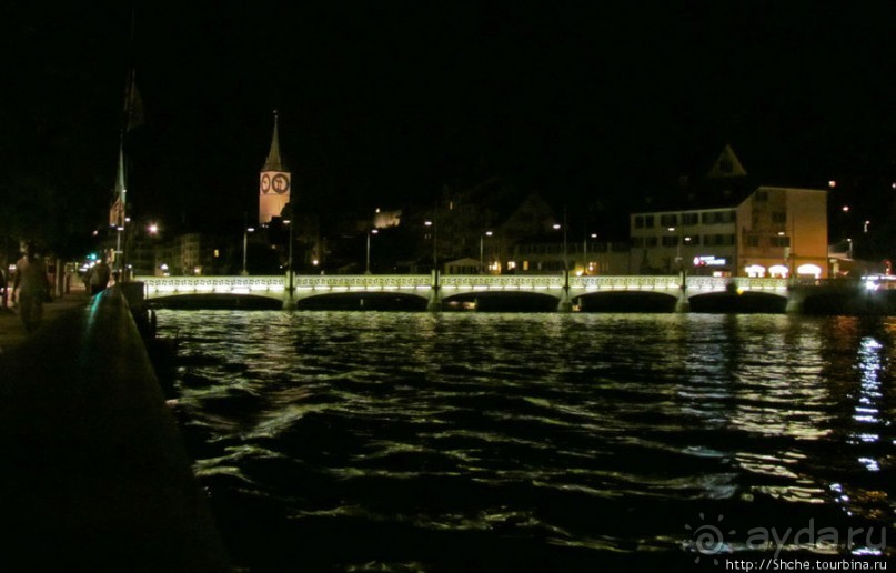 Прогулка по ночному Цюриху. Привязка к местности