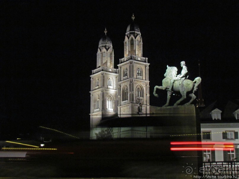 Прогулка по ночному Цюриху. Привязка к местности