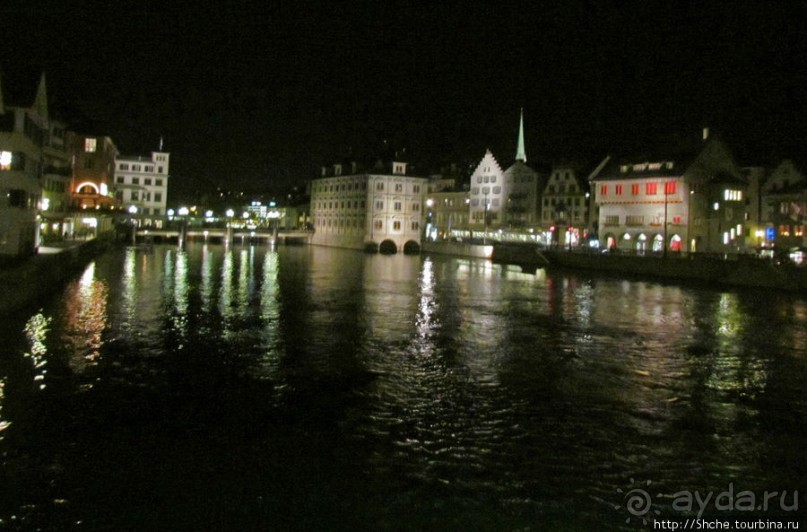 Прогулка по ночному Цюриху. Привязка к местности