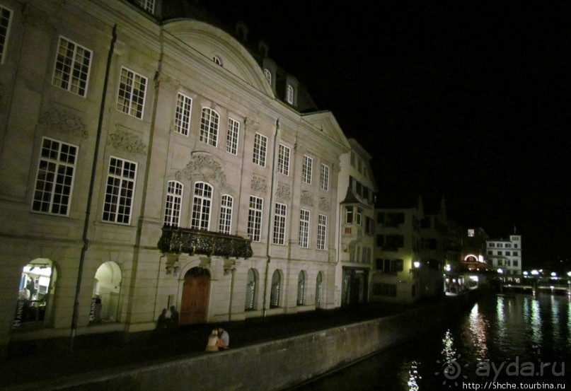 Прогулка по ночному Цюриху. Привязка к местности