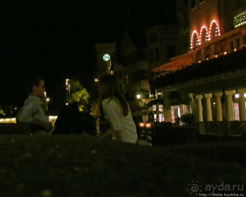 Прогулка по ночному Цюриху. Привязка к местности