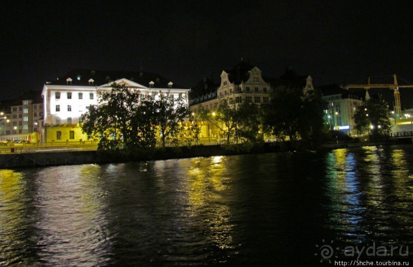 Прогулка по ночному Цюриху. Привязка к местности