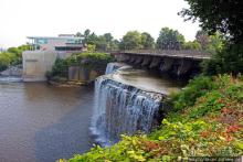 "Водяная занавеска". Водопады Ридо в Оттаве