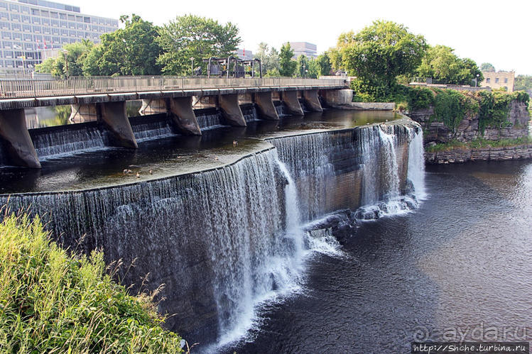 "Водяная занавеска". Водопады Ридо в Оттаве