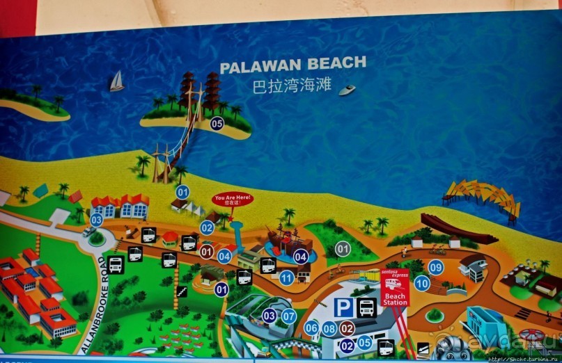 Лучшие пляжи Сентозы. Palawan Beach