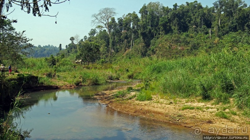 Горный аул в северо-западном Лаосе