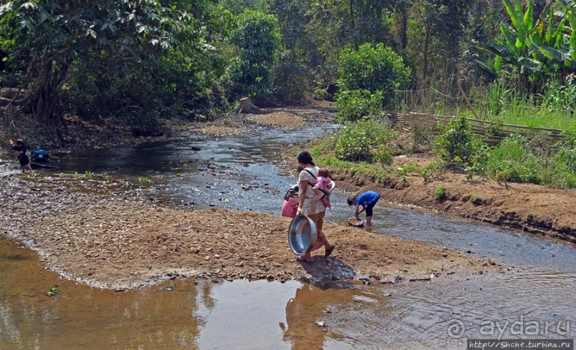 Горный аул в северо-западном Лаосе