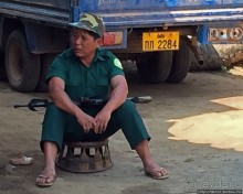 Горный аул в северо-западном Лаосе