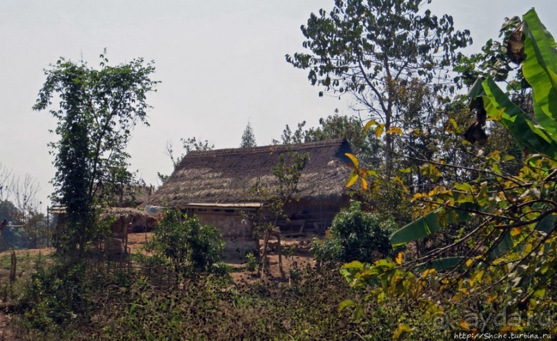 Горный аул в северо-западном Лаосе