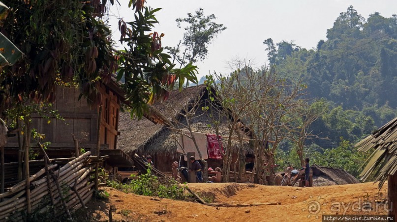 Горный аул в северо-западном Лаосе